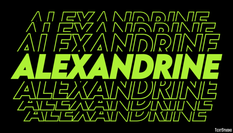 Alexandrine Effet de Texte