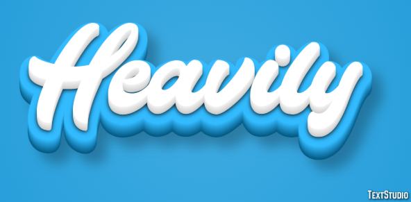 Heavily Text Effect