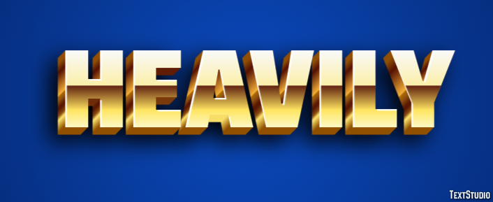 Heavily Text Effect