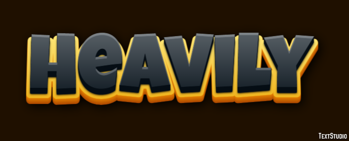 Heavily Text Effect