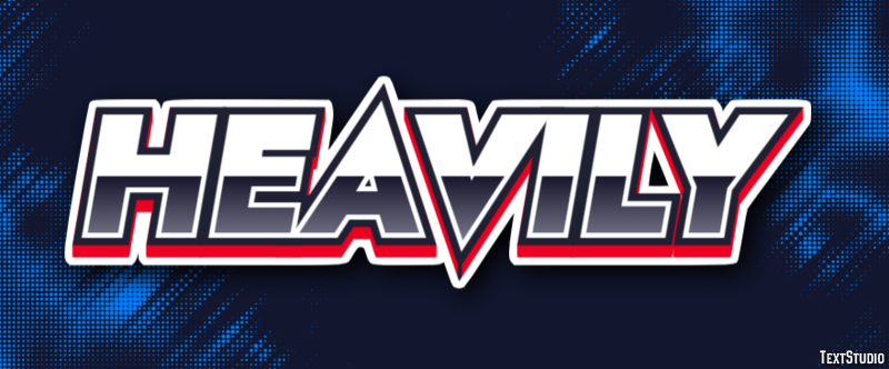 Heavily Text effect