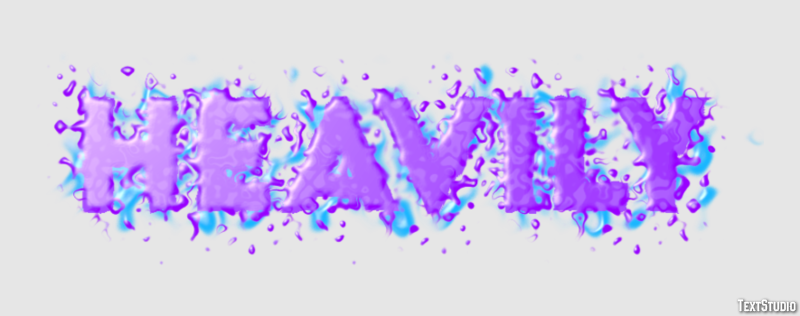 Heavily Text effect