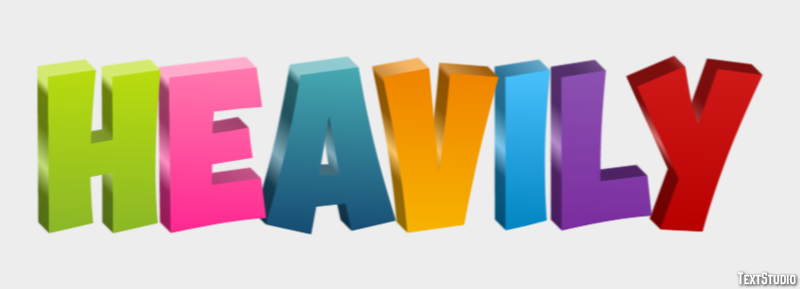 Heavily Text Effect