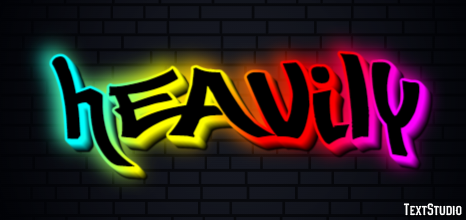 Heavily Text effect