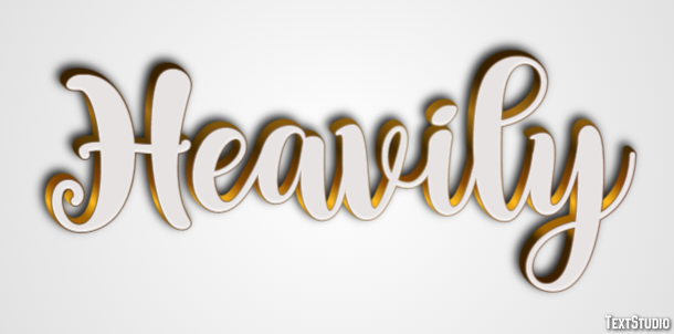 Heavily Text Effect