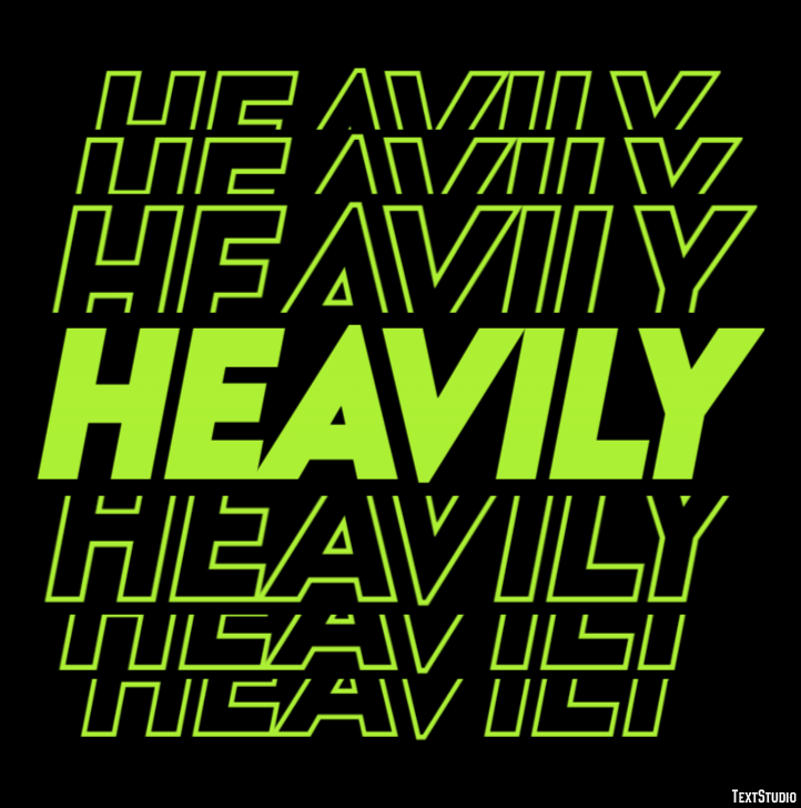 Heavily Texteffekt