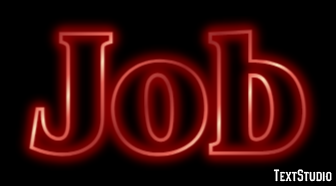 Job Text effect