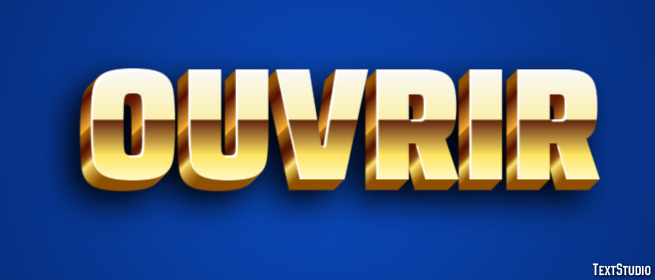 Ouvrir Effet de Texte