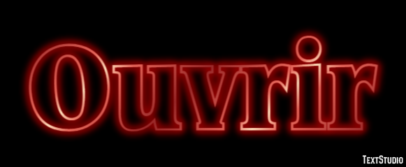 Ouvrir Effet de Texte