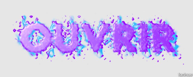 Ouvrir Effet de Texte
