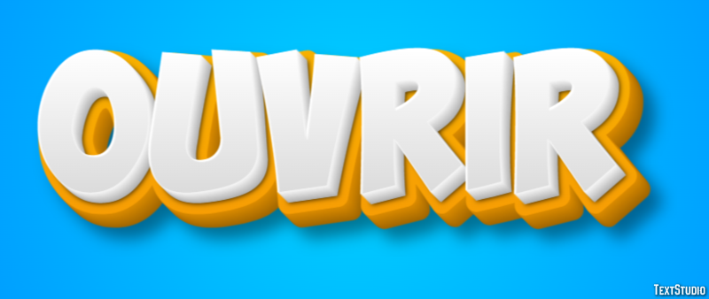 Ouvrir Effet de Texte