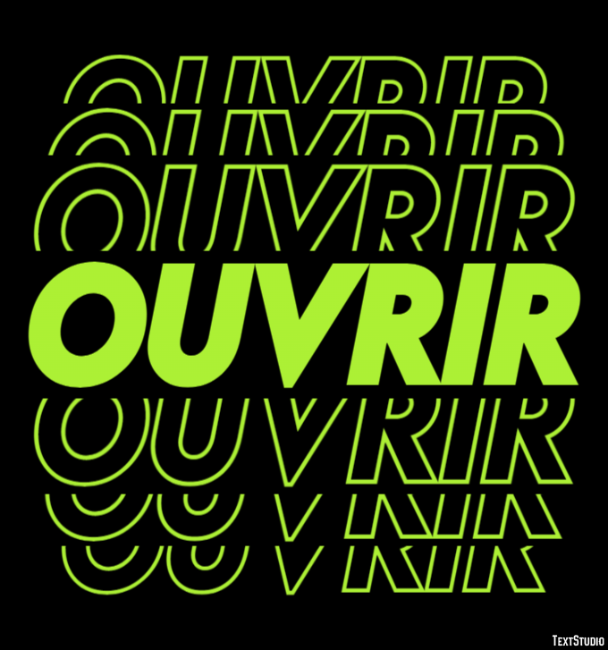 Ouvrir Effet de Texte