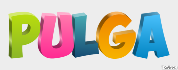 Pulga Texteffekt