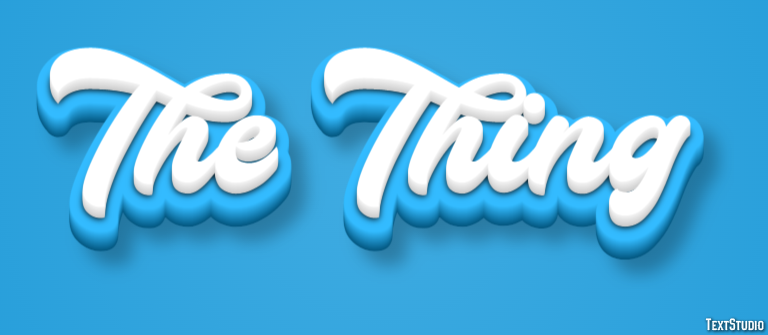 The Thing Tekst Effect
