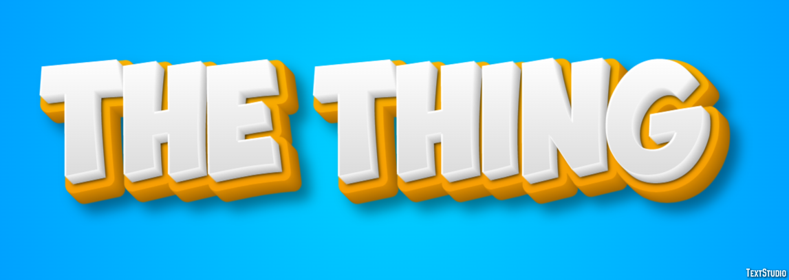 The Thing Efecto de Texto