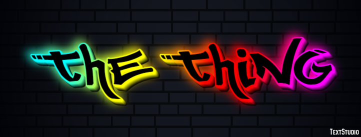 The Thing Efeito de texto