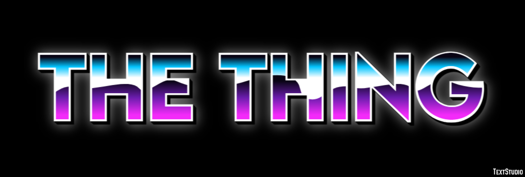 The Thing Effetto testo