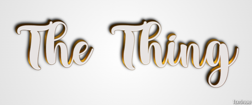 The Thing Effetto testo