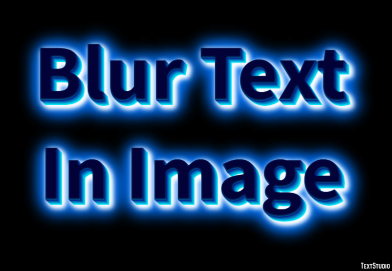 Blur Text In Image Effet de Texte