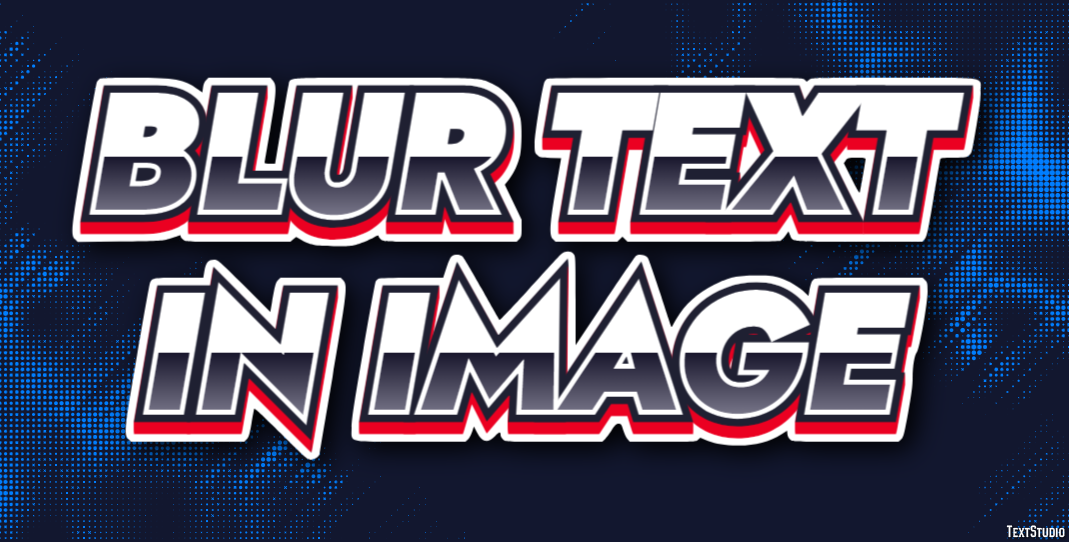Blur Text In Image Effet de Texte