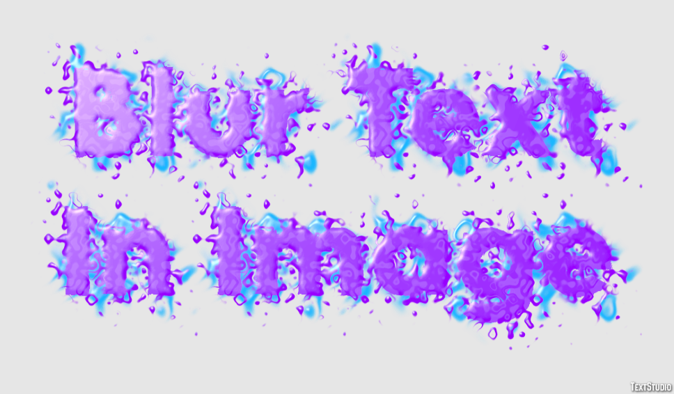 Blur Text In Image Effet de Texte
