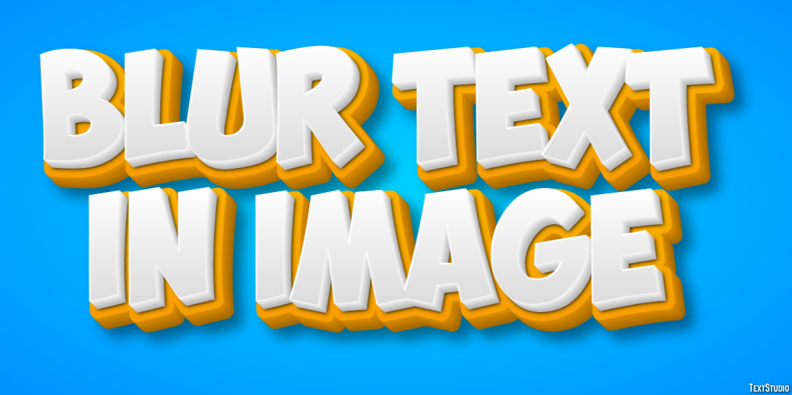 Blur Text In Image Effet de Texte