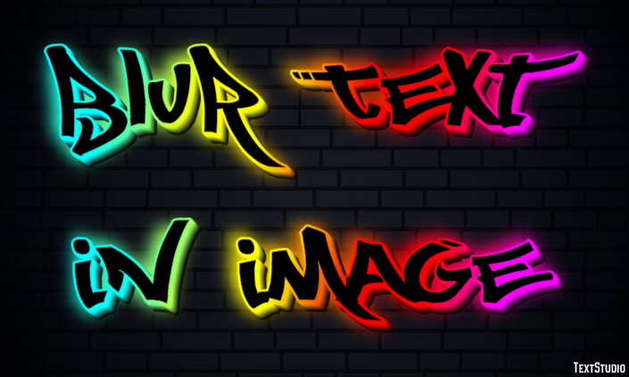 Blur Text In Image Effet de Texte
