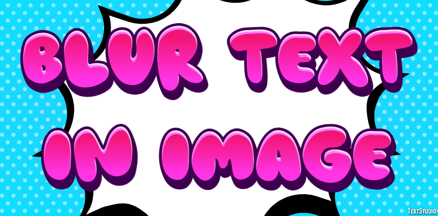 Blur Text In Image Effet de Texte