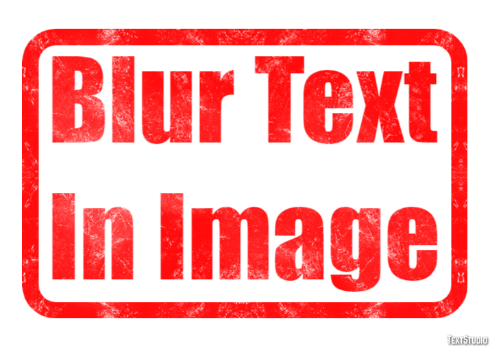 Blur Text In Image Effet de Texte