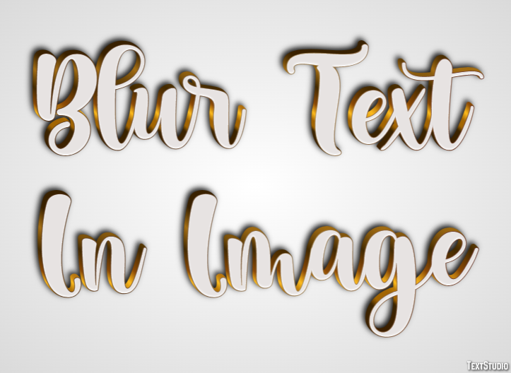 Blur Text In Image Effet de Texte