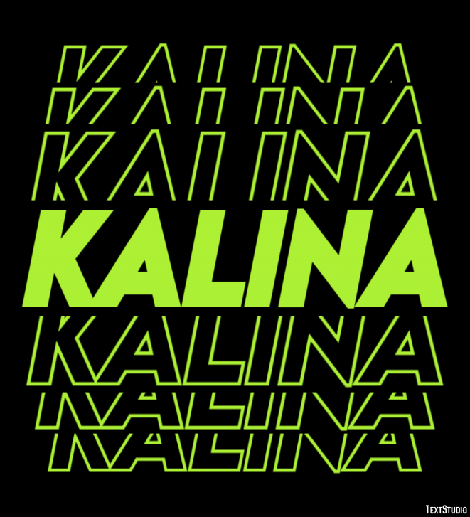 Kalina Efekt tekstowy