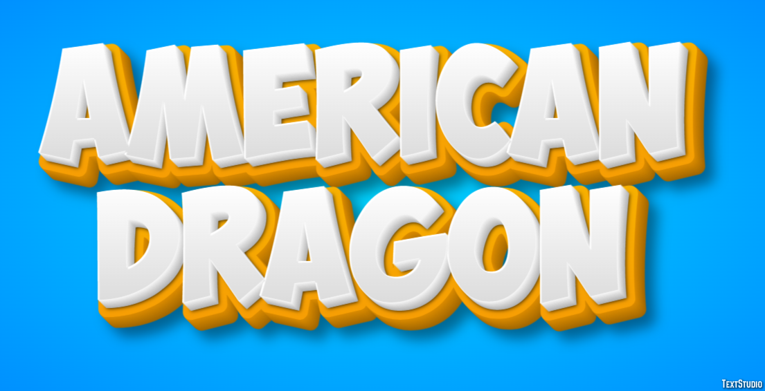 American Dragon Texteffekt