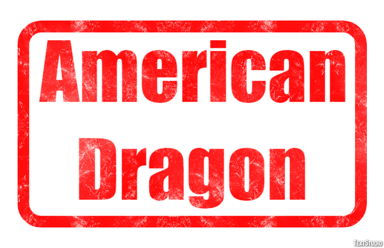 American Dragon Text effect