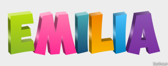 Emília Text Effect