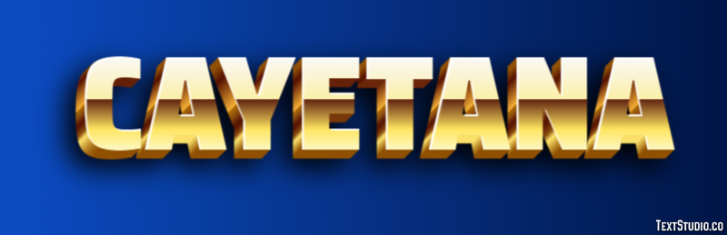 Cayetana Efecto de Texto