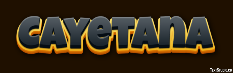 Cayetana Efecto de texto