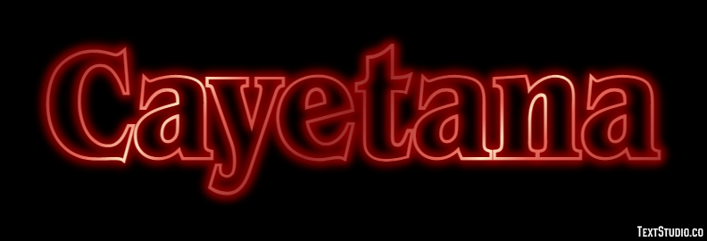Cayetana Efecto de texto