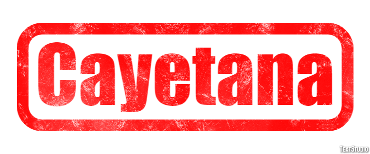 Cayetana Efecto de texto
