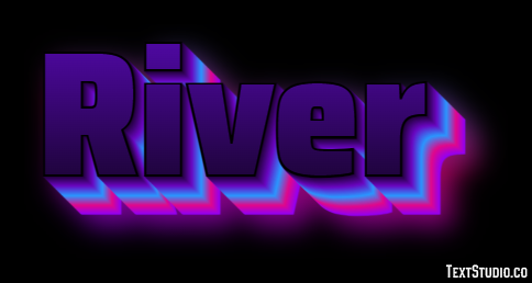 River Efekt tekstowy
