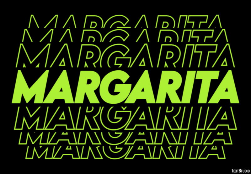 Margarita Efeito de texto