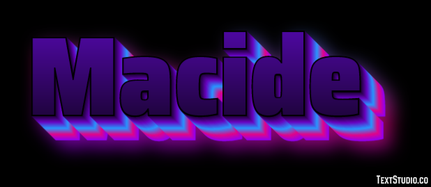 Macide Efeito de texto
