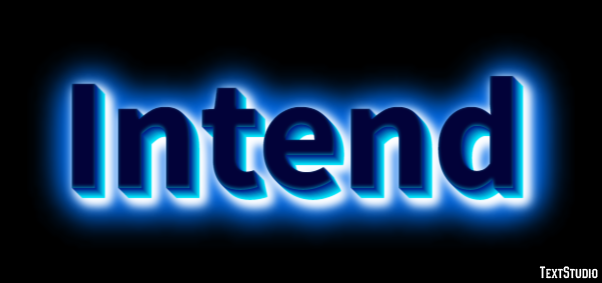 Intend Text Effect