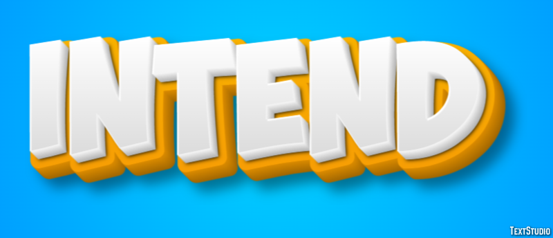 Intend Text Effect