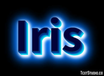 Iris Эффект текста