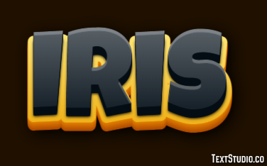 Iris Effet de Texte
