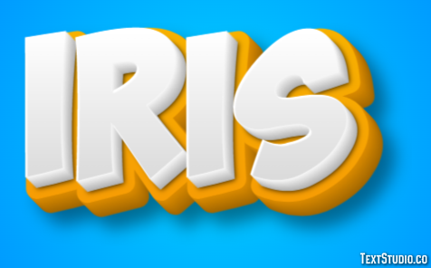 Iris Effet de Texte
