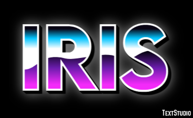 Iris Efecto de Texto