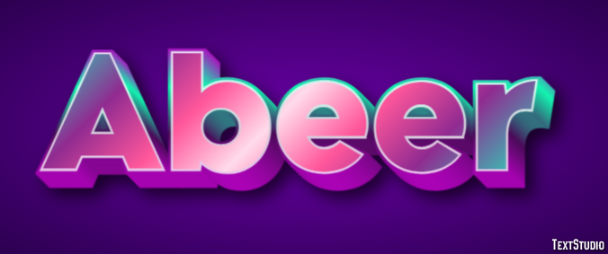 Abeer Efeito de texto