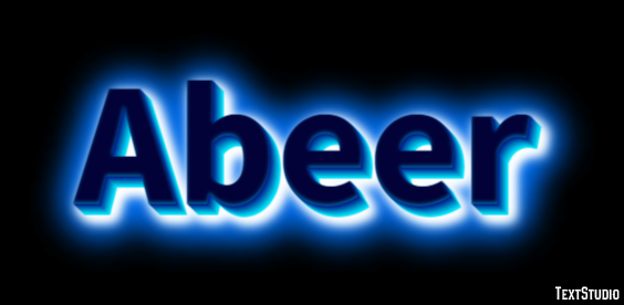 Abeer Tekst Effect