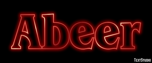 Abeer Efeito de texto
